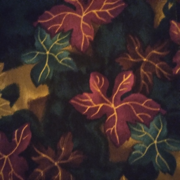 TEDDI Y2K Vintage Autumn Leaf Windbreaker Bomber Jacket, Large - Picture 5 of 16